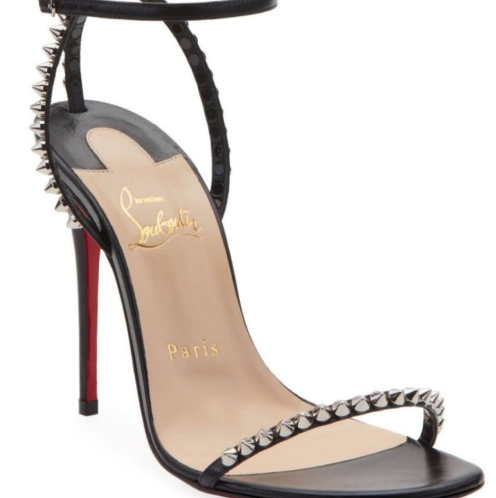 COPY - Christian Louboutin so me spike red sole sandals